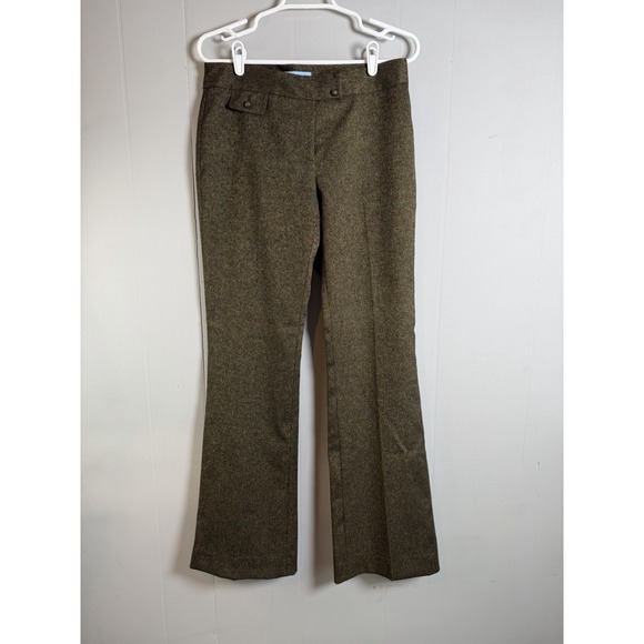 ANTONIO MELANI Pants - Antonio Melani‎ Trouser Dress Pants Wool Blend Lined Bronzed Green Sz 4